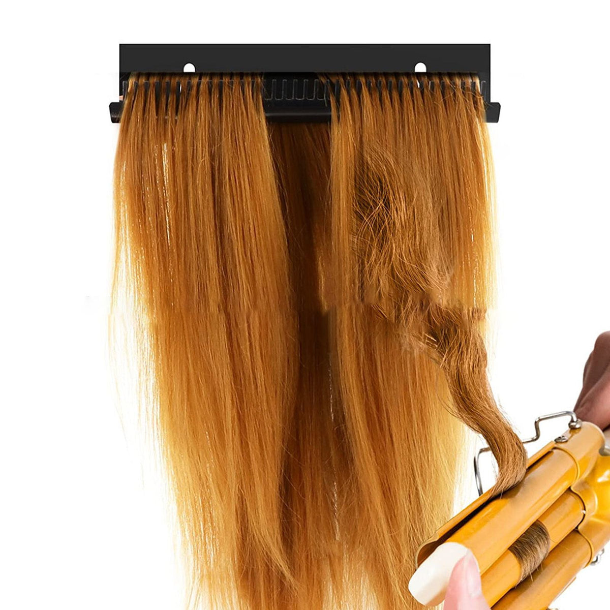 Hair Bun Extension Hanger Acrylic Lightweight Hair Extension Display Holder for Home Shops Black