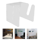 Skateboard Wall Mount Acrylic Display Storage Holder Hanger Home Decoration for Indoor Transparent