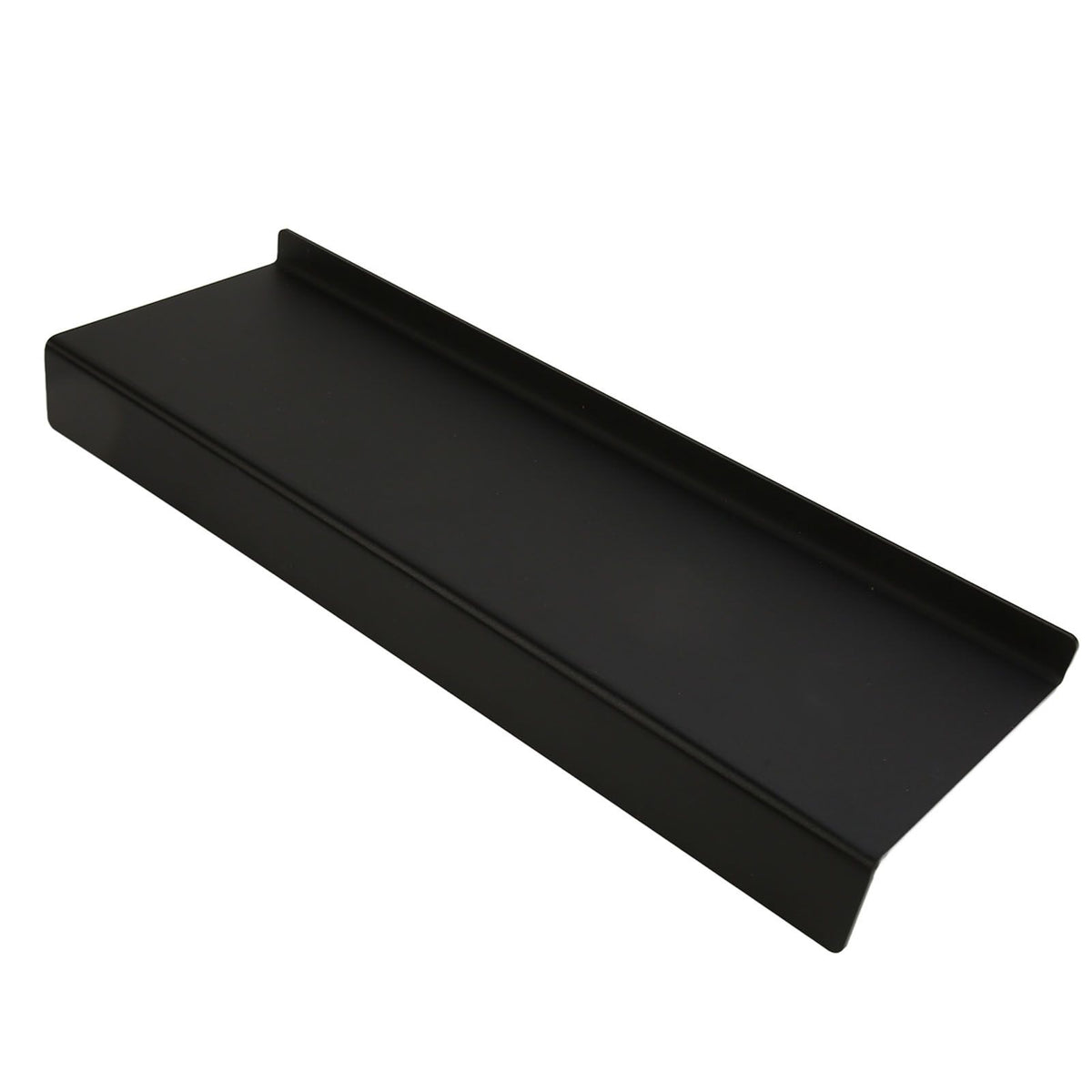 Acrylic Tilted Computer Keyboard Holder Low Front Lip Polished Finish Keyboard Riser Keyboard Holder for Office Black
