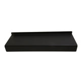 Acrylic Tilted Computer Keyboard Holder Low Front Lip Polished Finish Keyboard Riser Keyboard Holder for Office Black - Top-Down View