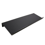 Acrylic Tilted Computer Keyboard Holder Low Front Lip Polished Finish Keyboard Riser Keyboard Holder for Office Black