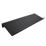 Acrylic Tilted Computer Keyboard Holder Low Front Lip Polished Finish Keyboard Riser Keyboard Holder for Office Black