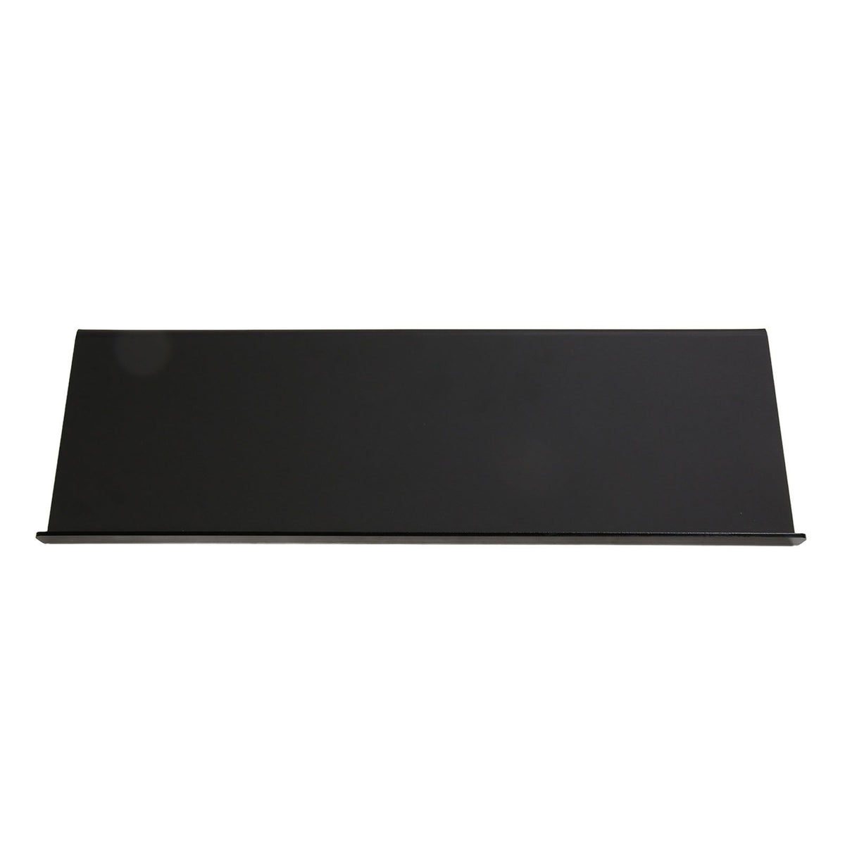Acrylic Tilted Computer Keyboard Holder Low Front Lip Polished Finish Keyboard Riser Keyboard Holder for Office Black