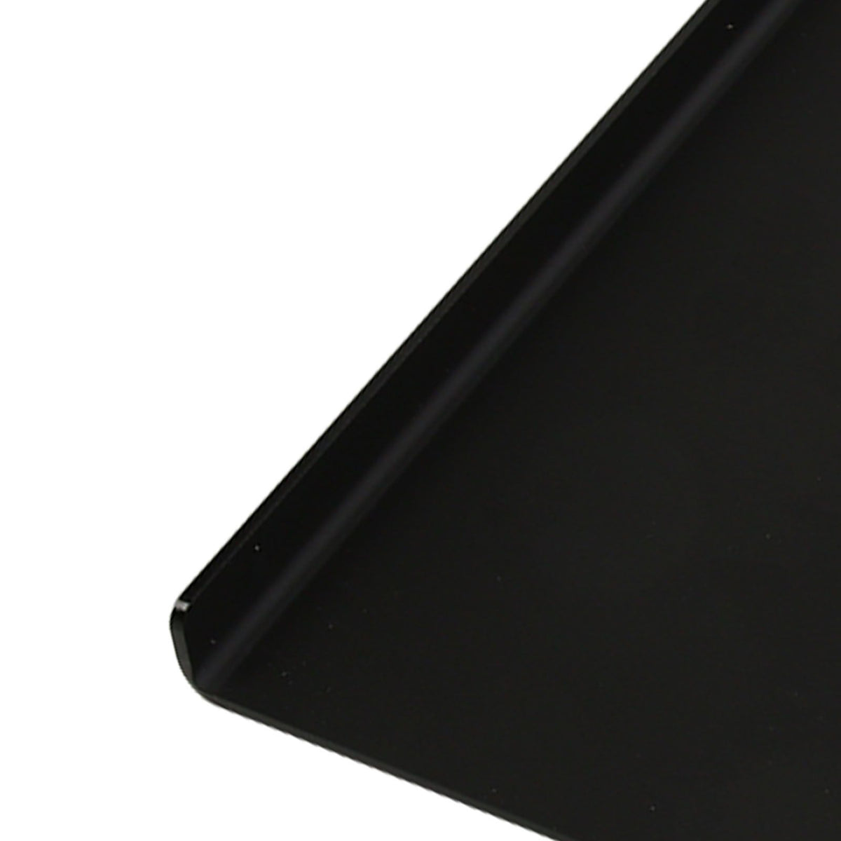 Acrylic Tilted Computer Keyboard Holder Low Front Lip Polished Finish Keyboard Riser Keyboard Holder for Office Black