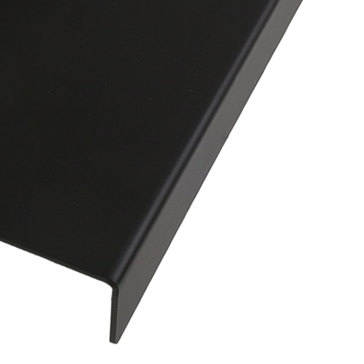 Acrylic Tilted Computer Keyboard Holder Low Front Lip Polished Finish Keyboard Riser Keyboard Holder for Office Black