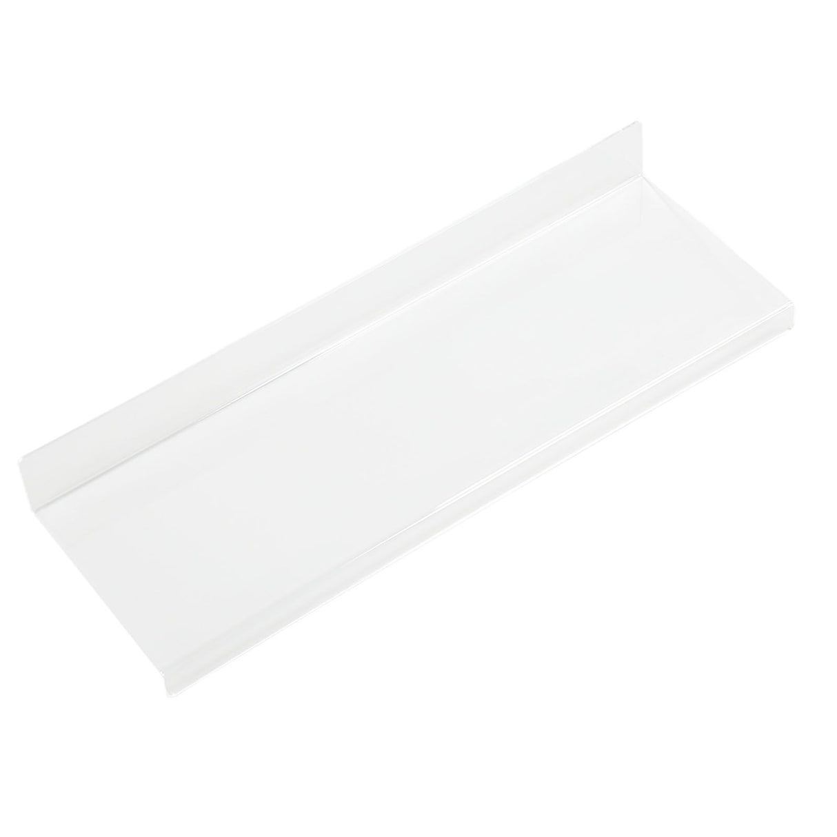 Acrylic Tilted Computer Keyboard Holder Low Front Lip Polished Finish Keyboard Riser Keyboard Holder for Office Transparent