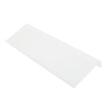 Acrylic Tilted Computer Keyboard Holder Low Front Lip Polished Finish Keyboard Riser Keyboard Holder for Office Transparent - Top-Down View