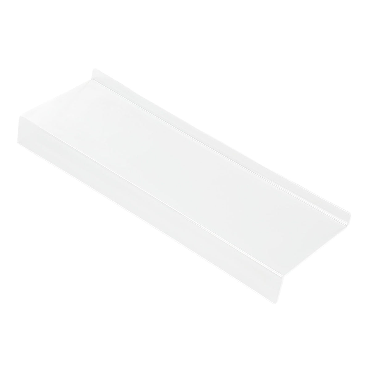 Acrylic Tilted Computer Keyboard Holder Low Front Lip Polished Finish Keyboard Riser Keyboard Holder for Office Transparent