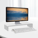 Acrylic Tilted Computer Keyboard Holder Low Front Lip Polished Finish Keyboard Riser Keyboard Holder for Office Transparent - Extra Image