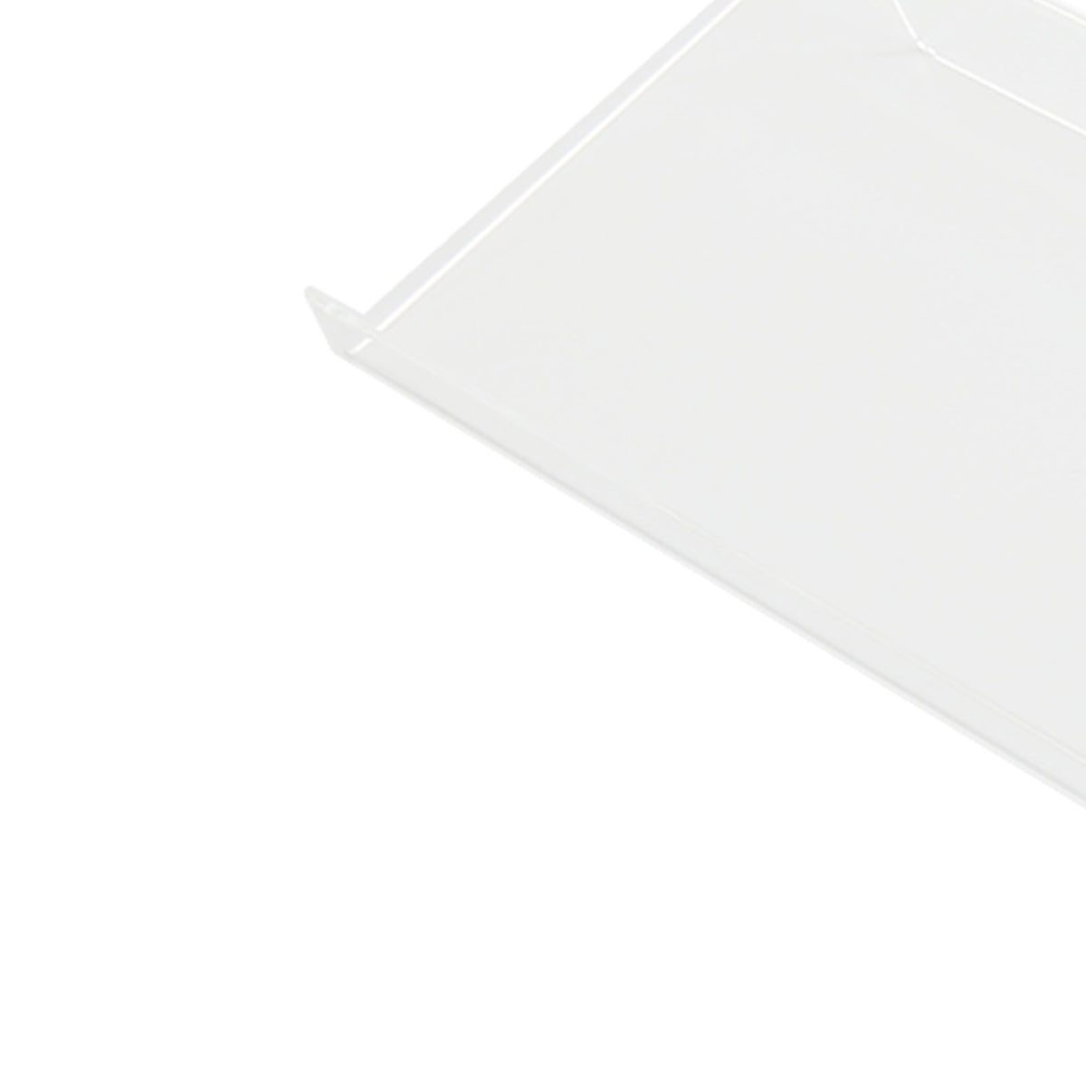Acrylic Tilted Computer Keyboard Holder Low Front Lip Polished Finish Keyboard Riser Keyboard Holder for Office Transparent
