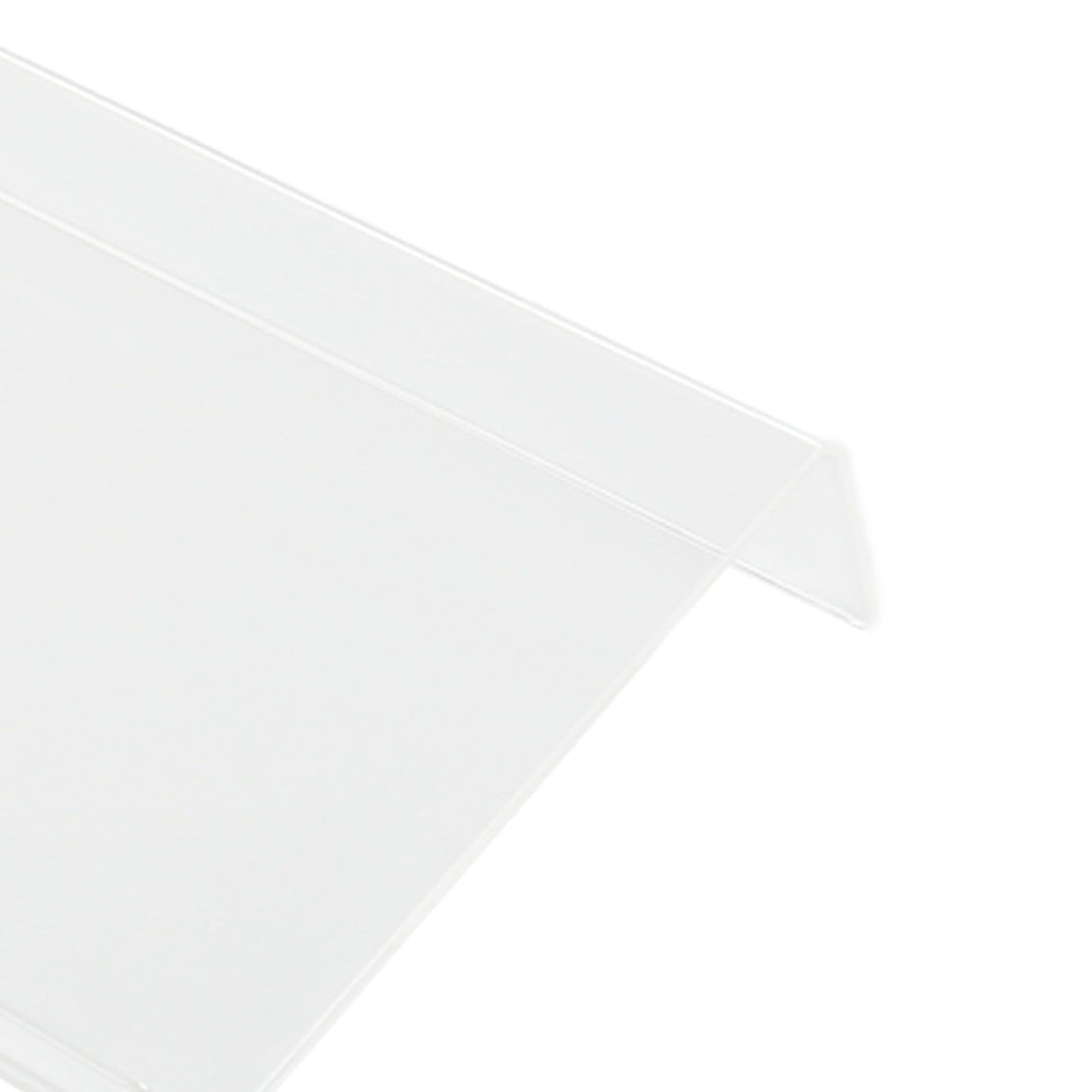 Acrylic Tilted Computer Keyboard Holder Low Front Lip Polished Finish Keyboard Riser Keyboard Holder for Office Transparent
