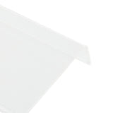 Acrylic Tilted Computer Keyboard Holder Low Front Lip Polished Finish Keyboard Riser Keyboard Holder for Office Transparent