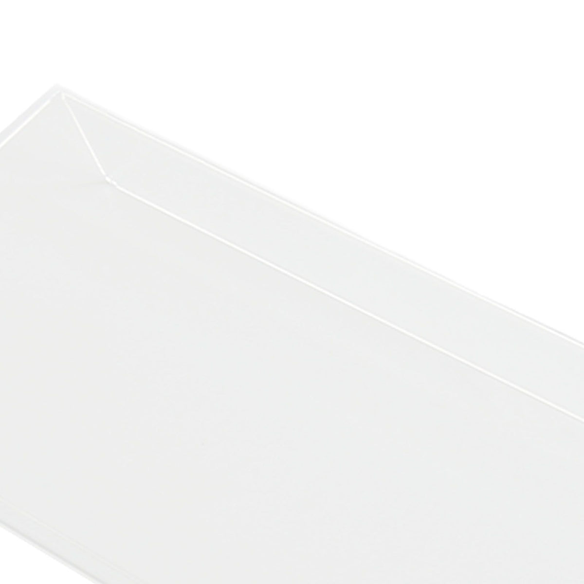 Acrylic Tilted Computer Keyboard Holder Low Front Lip Polished Finish Keyboard Riser Keyboard Holder for Office Transparent