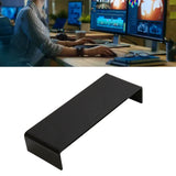 Monitor Riser 50lb 3.5inch Height Improve Sitting Posture Reduces Neck Eyes Pressure Space Saving Acrylic Computer Stand for Bedroom Study Black