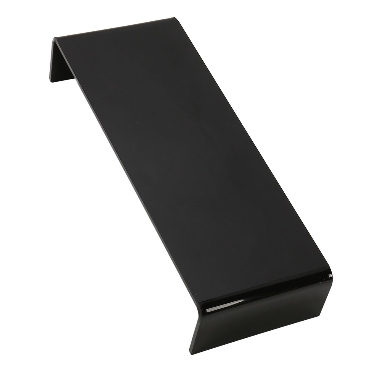 Monitor Riser 50lb 3.5inch Height Improve Sitting Posture Reduces Neck Eyes Pressure Space Saving Acrylic Computer Stand for Bedroom Study Black