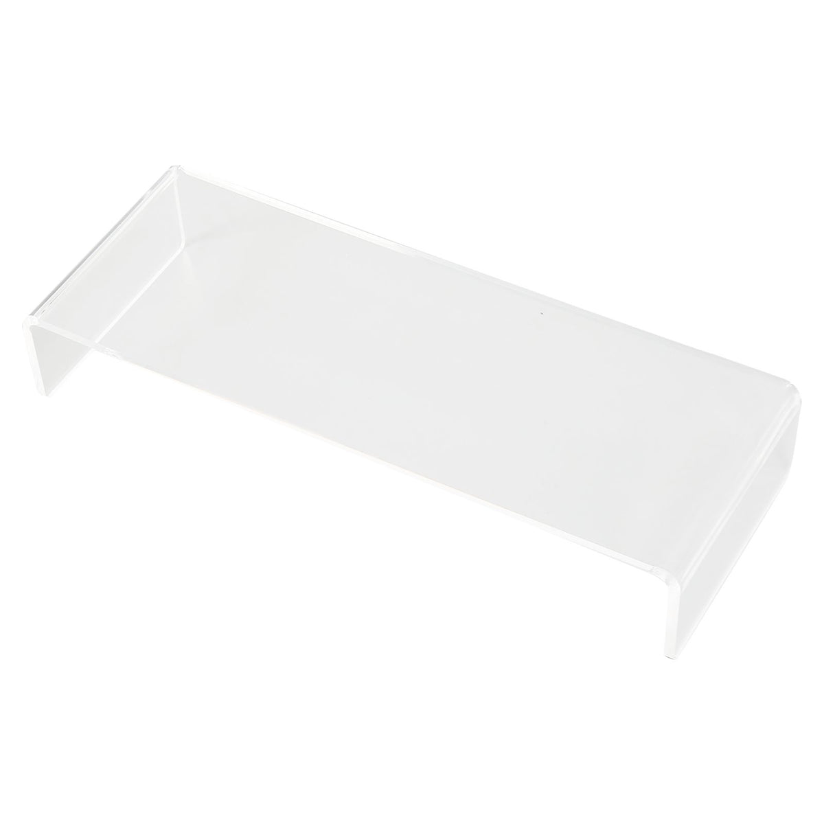Monitor Riser 50lb 3.5inch Height Improve Sitting Posture Reduces Neck Eyes Pressure Space Saving Acrylic Computer Stand for Bedroom Study Transparent