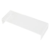 Monitor Riser 50lb 3.5inch Height Improve Sitting Posture Reduces Neck Eyes Pressure Space Saving Acrylic Computer Stand for Bedroom Study Transparent - Front View