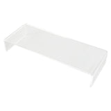 Monitor Riser 50lb 3.5inch Height Improve Sitting Posture Reduces Neck Eyes Pressure Space Saving Acrylic Computer Stand for Bedroom Study Transparent