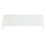 Monitor Riser 50lb 3.5inch Height Improve Sitting Posture Reduces Neck Eyes Pressure Space Saving Acrylic Computer Stand for Bedroom Study Transparent - Extra Image