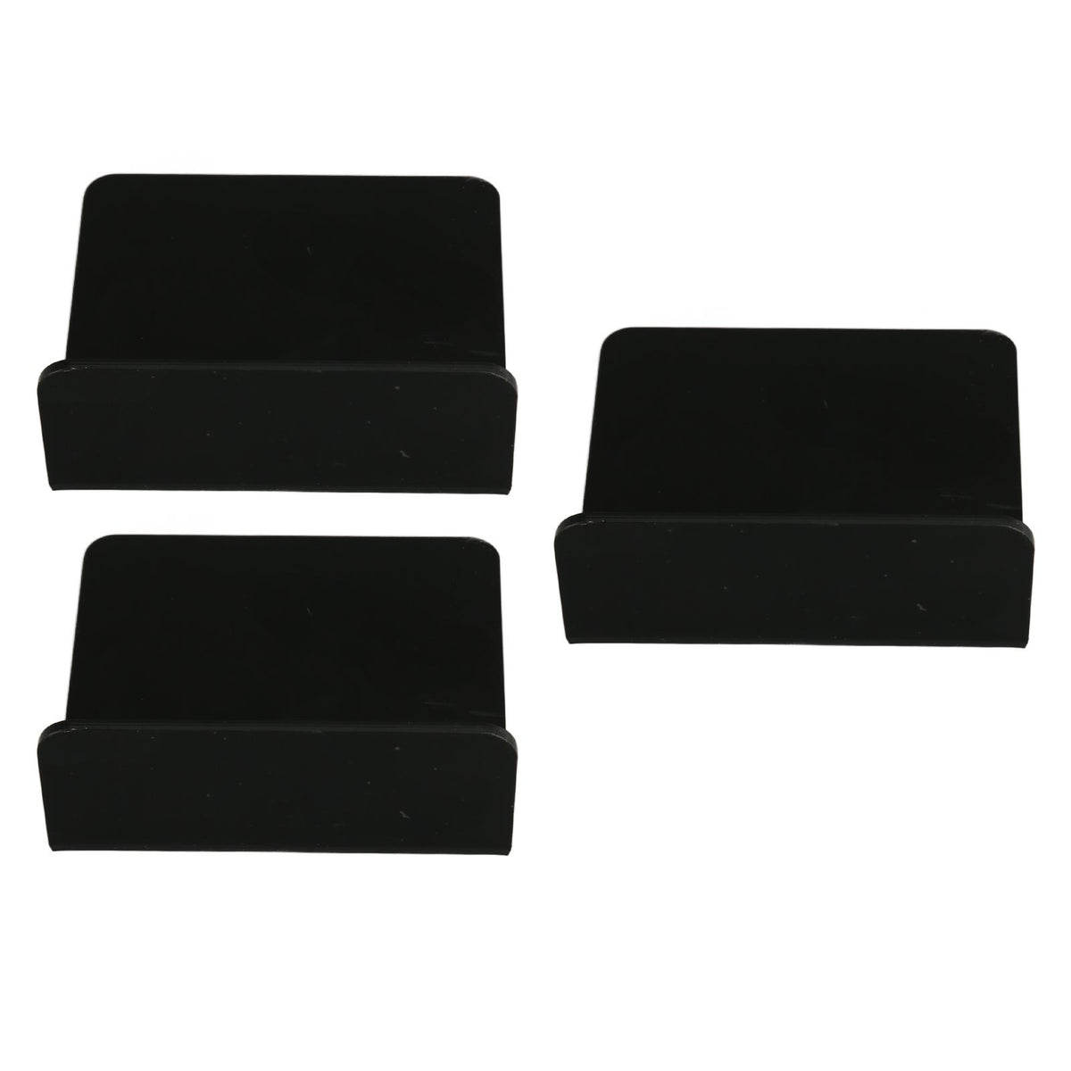 3 PCS Small Security Cameras Wall Shelf with 6 Cable Clips 10PCS Tapes Acrylic Waterproof Drill Free Adhesive Floating Shelf for Speakers Black