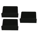 3 PCS Small Security Cameras Wall Shelf with 6 Cable Clips 10PCS Tapes Acrylic Waterproof Drill Free Adhesive Floating Shelf for Speakers Black - Side View