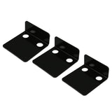 3 PCS Small Security Cameras Wall Shelf with 6 Cable Clips 10PCS Tapes Acrylic Waterproof Drill Free Adhesive Floating Shelf for Speakers Black