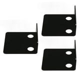 3 PCS Small Security Cameras Wall Shelf with 6 Cable Clips 10PCS Tapes Acrylic Waterproof Drill Free Adhesive Floating Shelf for Speakers Black