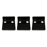 3 PCS Small Security Cameras Wall Shelf with 6 Cable Clips 10PCS Tapes Acrylic Waterproof Drill Free Adhesive Floating Shelf for Speakers Black