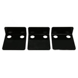 3 PCS Small Security Cameras Wall Shelf with 6 Cable Clips 10PCS Tapes Acrylic Waterproof Drill Free Adhesive Floating Shelf for Speakers Black