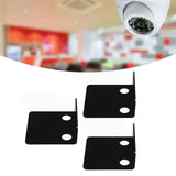 3 PCS Small Security Cameras Wall Shelf with 6 Cable Clips 10PCS Tapes Acrylic Waterproof Drill Free Adhesive Floating Shelf for Speakers Black - Extra Image