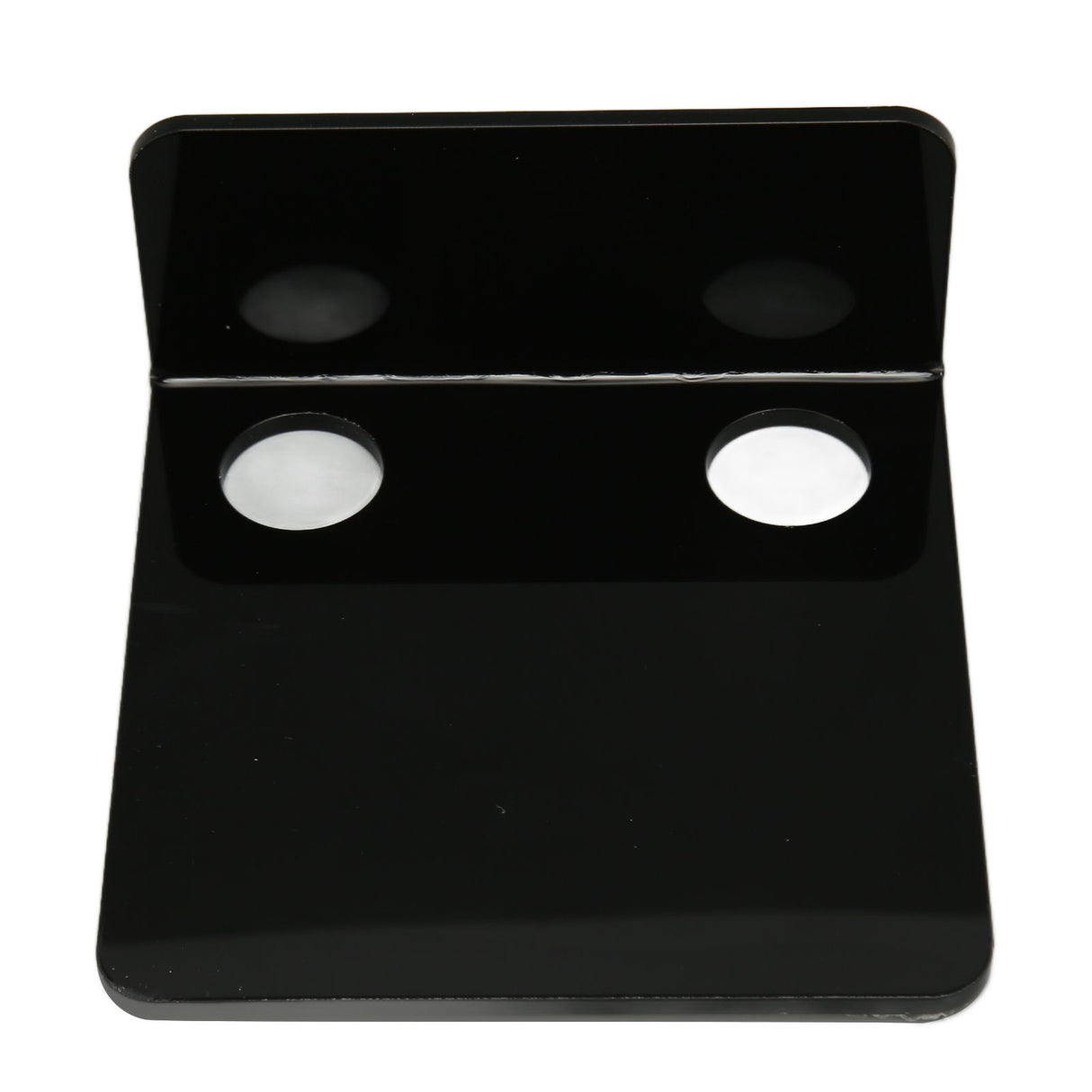 3 PCS Small Security Cameras Wall Shelf with 6 Cable Clips 10PCS Tapes Acrylic Waterproof Drill Free Adhesive Floating Shelf for Speakers Black