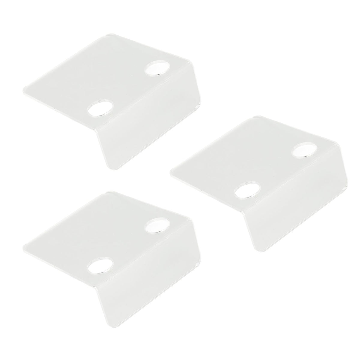 3 PCS Small Security Cameras Wall Shelf with 6 Cable Clips 10PCS Tapes Acrylic Waterproof Drill Free Adhesive Floating Shelf for Speakers Transparent