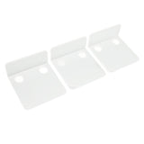3 PCS Small Security Cameras Wall Shelf with 6 Cable Clips 10PCS Tapes Acrylic Waterproof Drill Free Adhesive Floating Shelf for Speakers Transparent