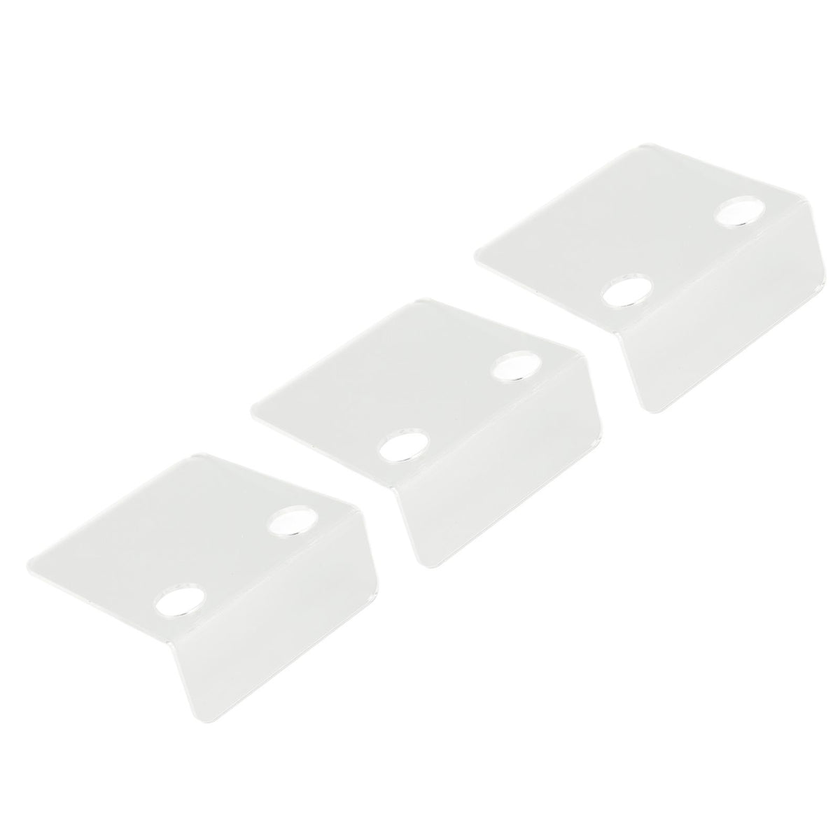 3 PCS Small Security Cameras Wall Shelf with 6 Cable Clips 10PCS Tapes Acrylic Waterproof Drill Free Adhesive Floating Shelf for Speakers Transparent