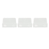 3 PCS Small Security Cameras Wall Shelf with 6 Cable Clips 10PCS Tapes Acrylic Waterproof Drill Free Adhesive Floating Shelf for Speakers Transparent - 45-Degree Angle