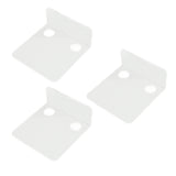 3 PCS Small Security Cameras Wall Shelf with 6 Cable Clips 10PCS Tapes Acrylic Waterproof Drill Free Adhesive Floating Shelf for Speakers Transparent - Extra Image