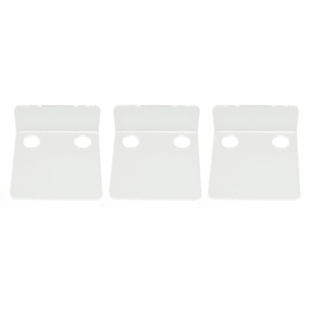 3 PCS Small Security Cameras Wall Shelf with 6 Cable Clips 10PCS Tapes Acrylic Waterproof Drill Free Adhesive Floating Shelf for Speakers Transparent