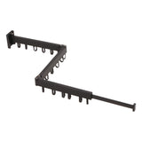 Clothes Hanger Rack Wall Mounted Hole Free Retractable Aluminum Laundry Drying Rack for Indoor Balcony 3 Fold