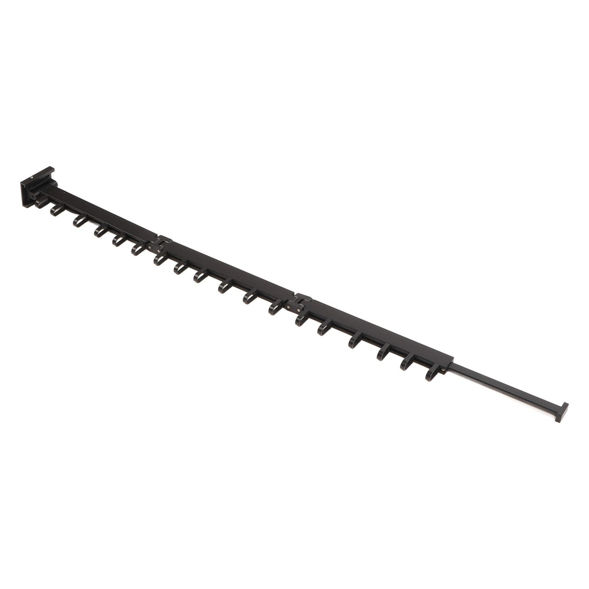 Clothes Hanger Rack Wall Mounted Hole Free Retractable Aluminum Laundry Drying Rack for Indoor Balcony 3 Fold