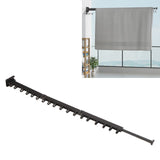 Clothes Hanger Rack Wall Mounted Hole Free Retractable Aluminum Laundry Drying Rack for Indoor Balcony 3 Fold