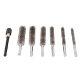 7Pcs Stainless Steel Bore Brush Stainless Steel Bristles Wire Brush in Different Sizes for Power Drill Cleaning