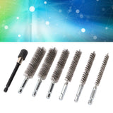 7Pcs Stainless Steel Bore Brush Stainless Steel Bristles Wire Brush in Different Sizes for Power Drill Cleaning - Extra Image