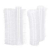 100PCS Wax Melt Molds Calmshell PET Separate Transparent Hanging Hole Empty Wax Melt Container for DIY Candles Chocolate Round