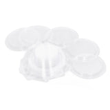 100PCS Wax Melt Molds Calmshell PET Separate Transparent Hanging Hole Empty Wax Melt Container for DIY Candles Chocolate Round