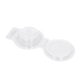 100PCS Wax Melt Molds Calmshell PET Separate Transparent Hanging Hole Empty Wax Melt Container for DIY Candles Chocolate Round - Extra Image