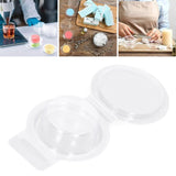 100PCS Wax Melt Molds Calmshell PET Separate Transparent Hanging Hole Empty Wax Melt Container for DIY Candles Chocolate Round