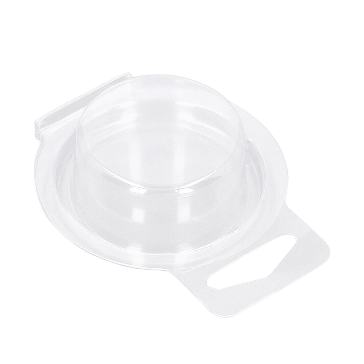 100PCS Wax Melt Molds Calmshell PET Separate Transparent Hanging Hole Empty Wax Melt Container for DIY Candles Chocolate Round