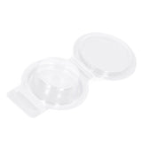 100PCS Wax Melt Molds Calmshell PET Separate Transparent Hanging Hole Empty Wax Melt Container for DIY Candles Chocolate Round - Extra Image