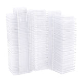 100PCS Wax Melt Molds Calmshell PET Separate Transparent Hanging Hole Empty Wax Melt Container for DIY Candles Chocolate Rectangle