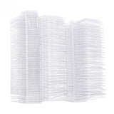 100PCS Wax Melt Molds Calmshell PET Separate Transparent Hanging Hole Empty Wax Melt Container for DIY Candles Chocolate Rectangle